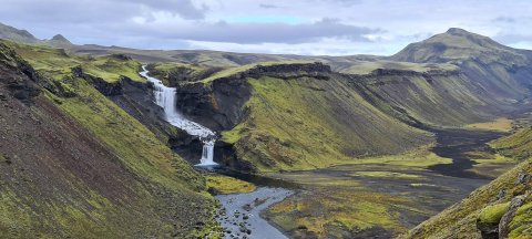 Eldgjá, Ófærufoss og Gjátindur.